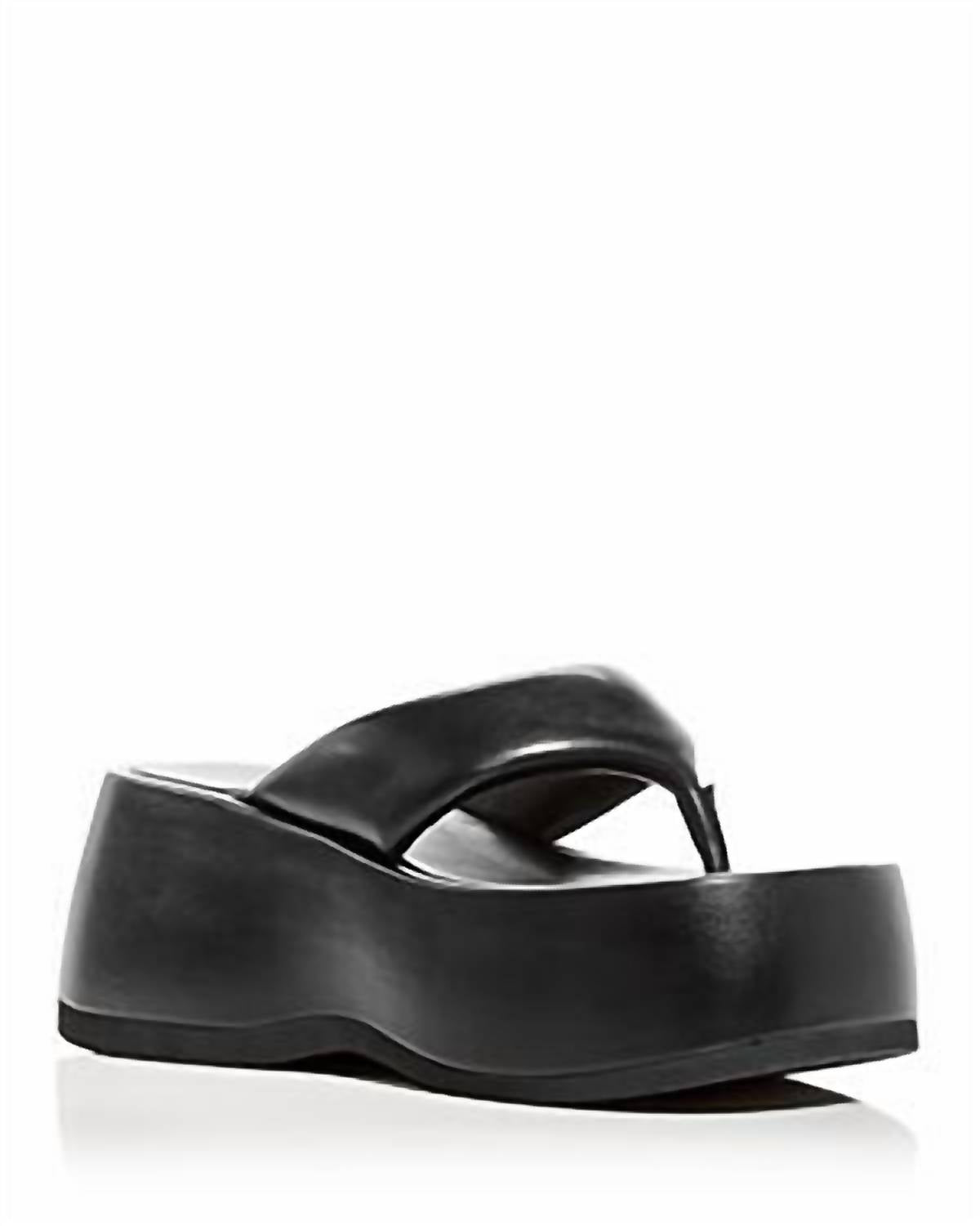 Jeffrey Campbell - Women's Crybaby Platform Wedge Thong Sandals