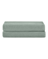 Under the Canopy Textured Organic 2 Piece Bath Sheet Set in lichen - item