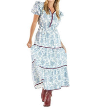 Simply Southern - Y-neck Floral Dress
