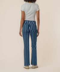 KUT FROM THE KLOTH Kelsey High Rise Ankle Flare Jean in indigo white - women's jeans - alternate view