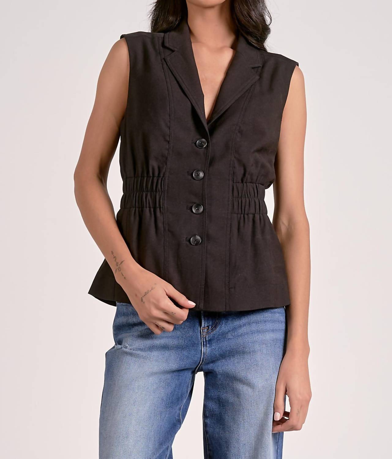 Elan - Ava Side Ruched Vest