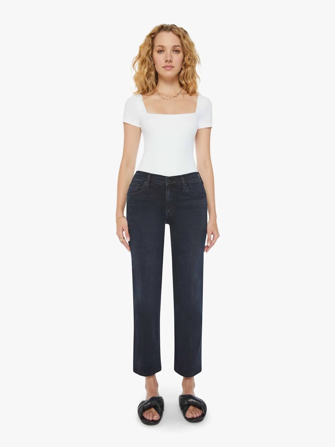 Mother - Mid Rise Rambler Zip Ankle Jeans