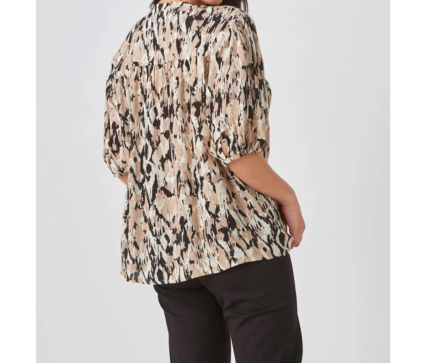 Charlie Paige - Button Front Print Shirt