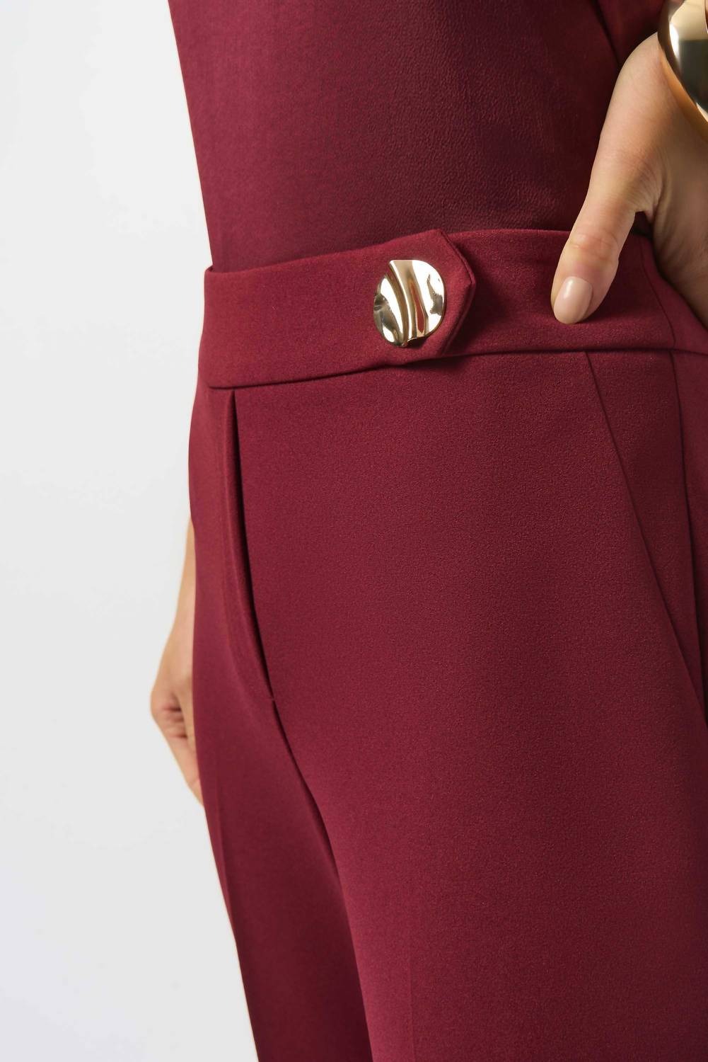 Joseph Ribkoff - Pull On Mid-rise Flared Trouser Pant