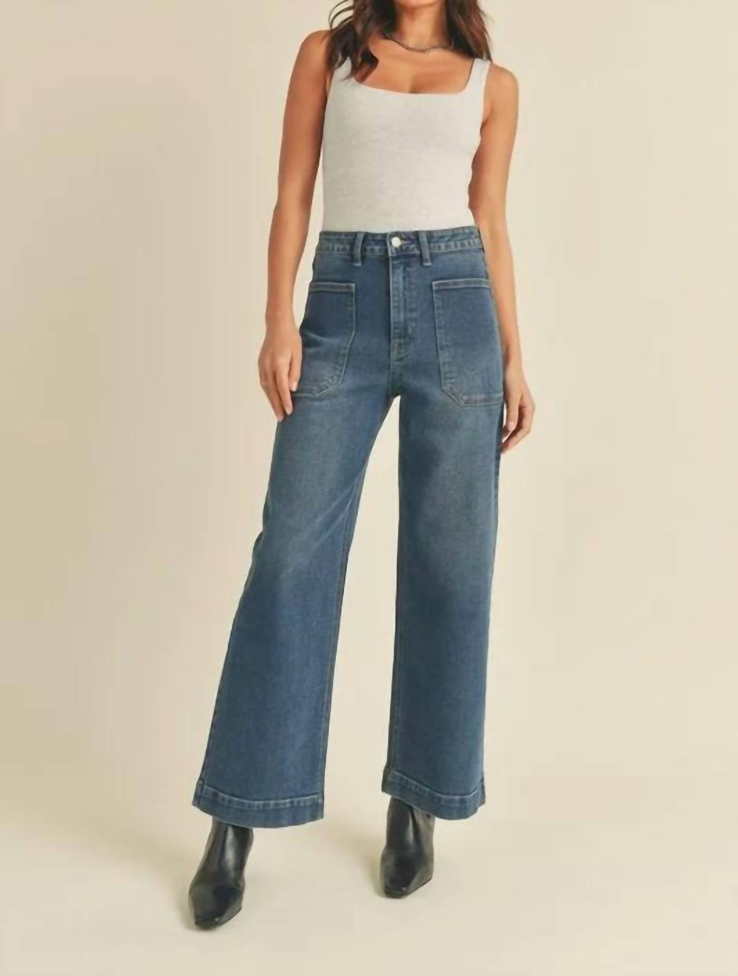 Just Usa - Cropped Denim Utility Jean