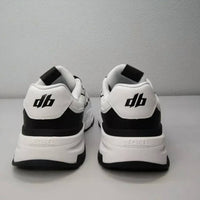 DECIBEL Men's Casual Comfort Lace Up Sneakers in white black - men's sneaker - alternate view