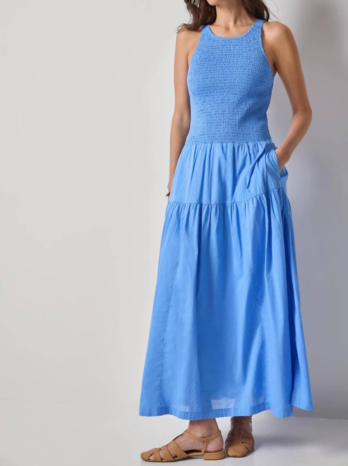 Lilla P - Smocked Bodice Maxi Dress