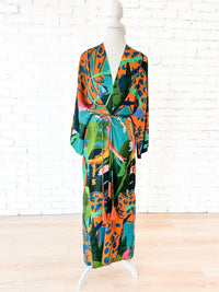 Winton And Waits - Jungle Party Wrap Tie Dress