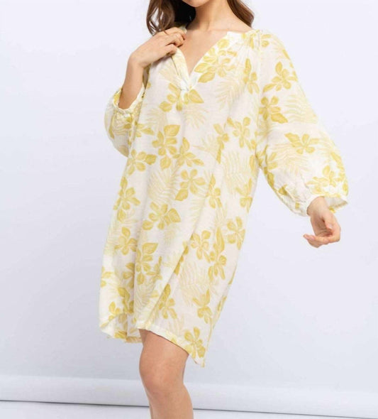 Smf - Floral V-Neck Tunic Dress