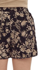 Entro - Maxine Floral Print Quilted Vest & Short Set