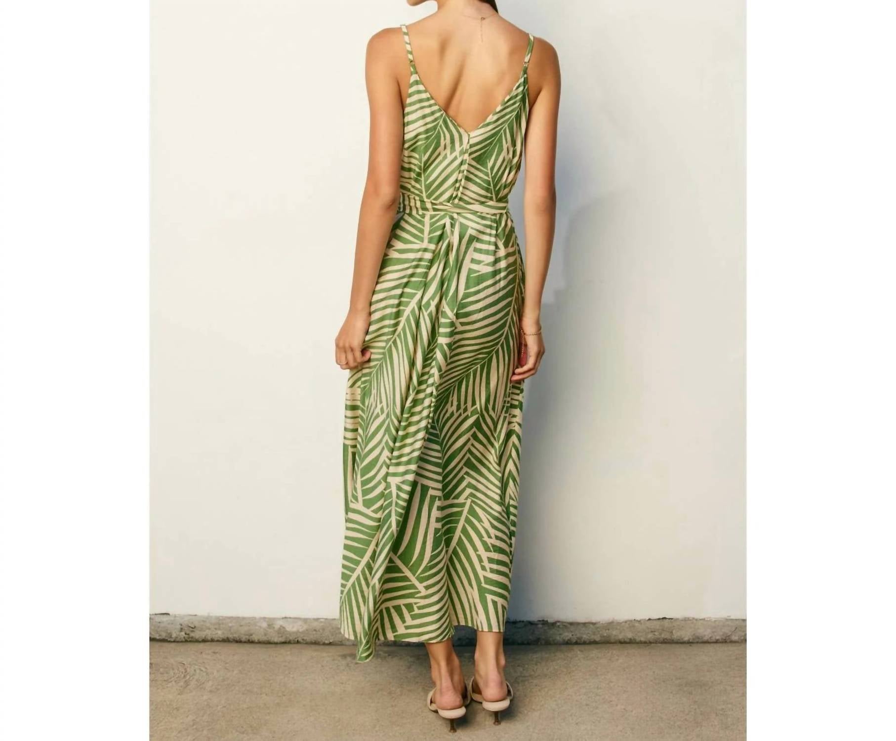 Dress Forum - Janie Tropical Spaghetti Strap Maxi Dress