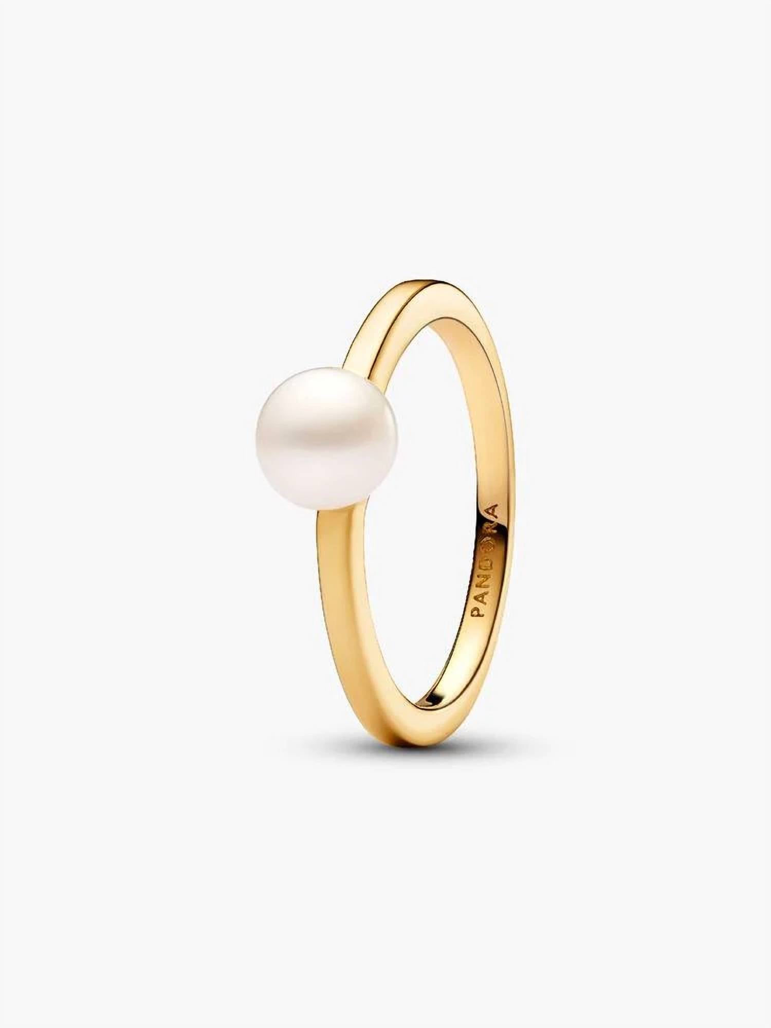 Pandora - Women's Treated Freshwater Cultured Pearl Ring