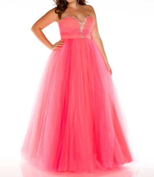 Mac Duggal - Tulle Strapless Gown