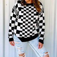Lovesoft - Checkered Sweater