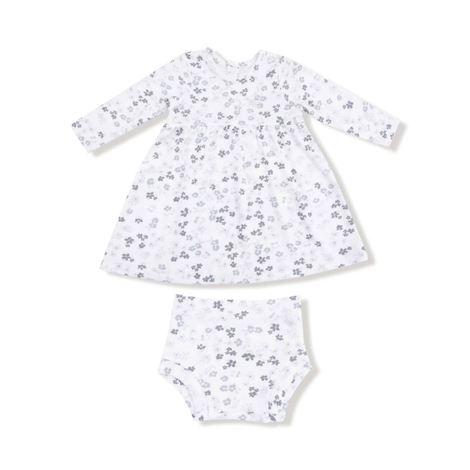 ANGEL DEAR Kid's Long Sleeve Dress With Bloomer in caroline s calico - kids' dress