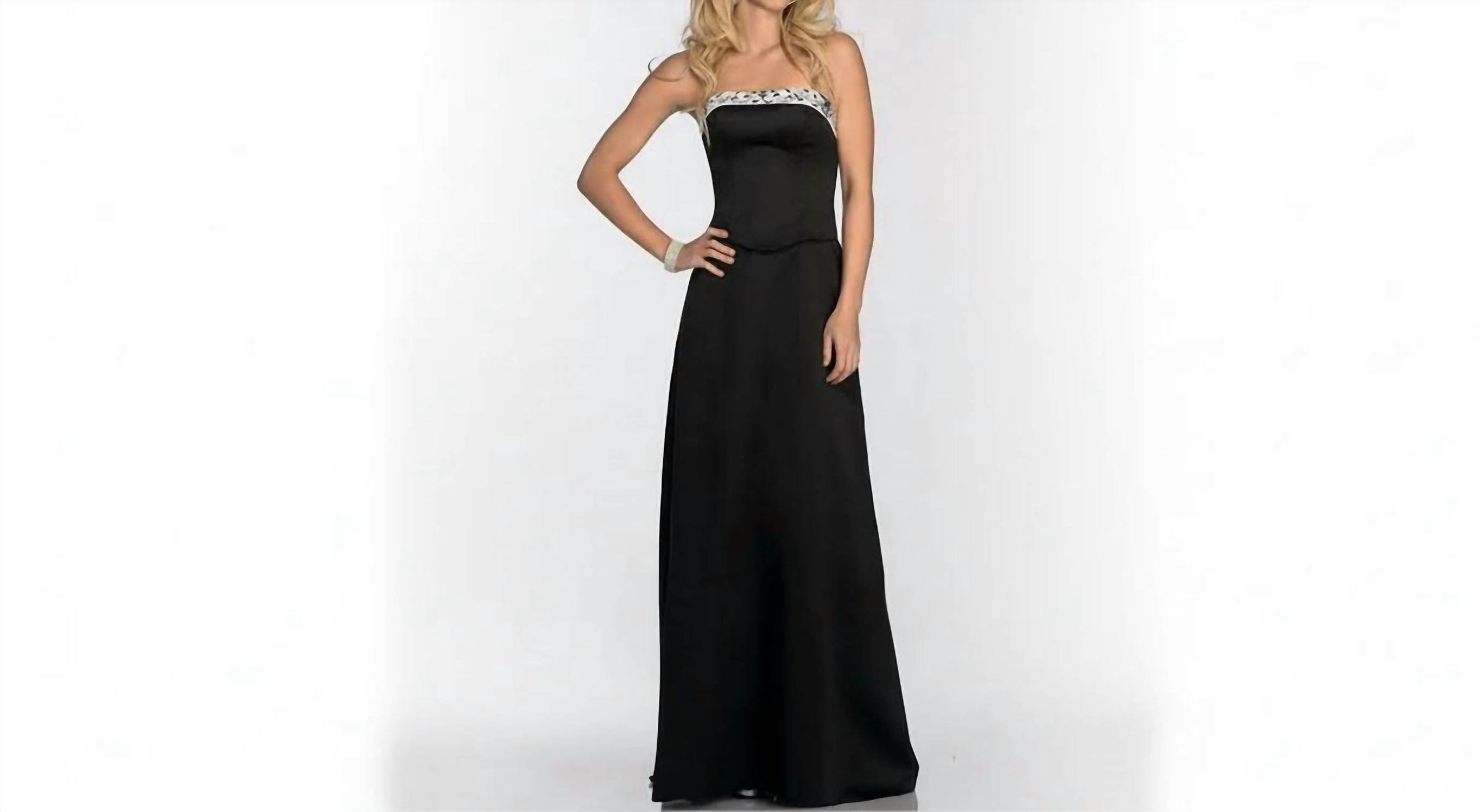Last Dress - Gilded Simplicity Strapless Prom Gown