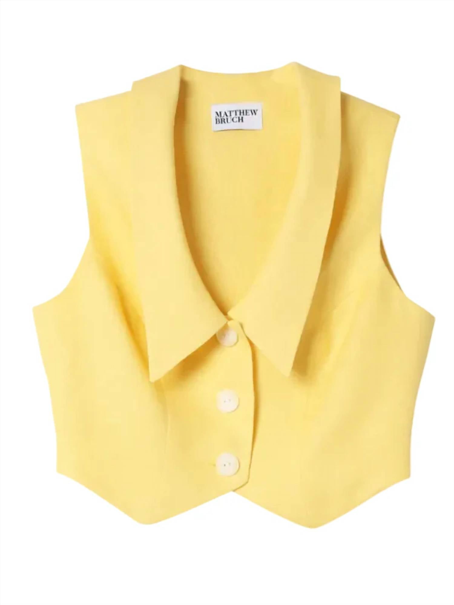 Matthew Bruch - Collard V-neck Vest