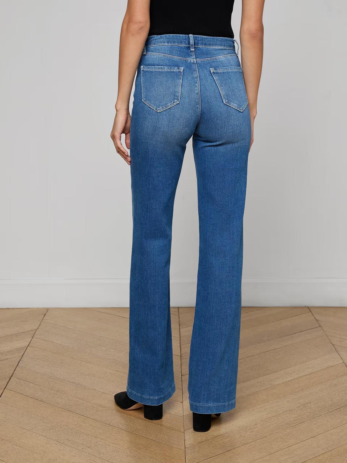 L'Agence - Clayton Wide Leg Jeans