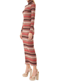 Liv Mock Neck Long Sleeve Dress