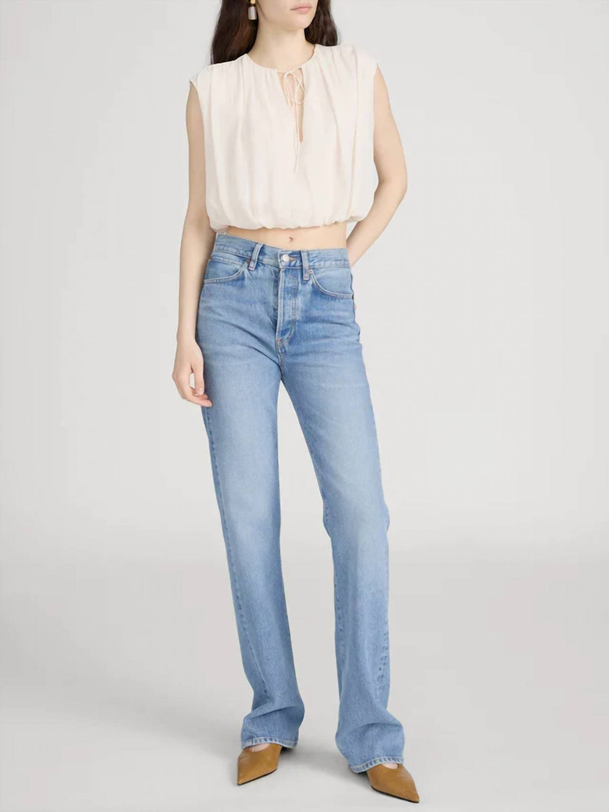 Frame - Vertical Straight Leg Jeans