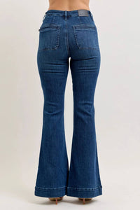 Judy Blue - High Waist Flare Jeans With Vintage Pocket