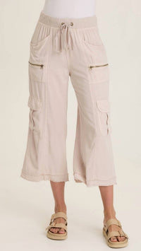 Wearables Women's Bavo Classic Cargo Gaucho Crop Pant in silver - women's pants