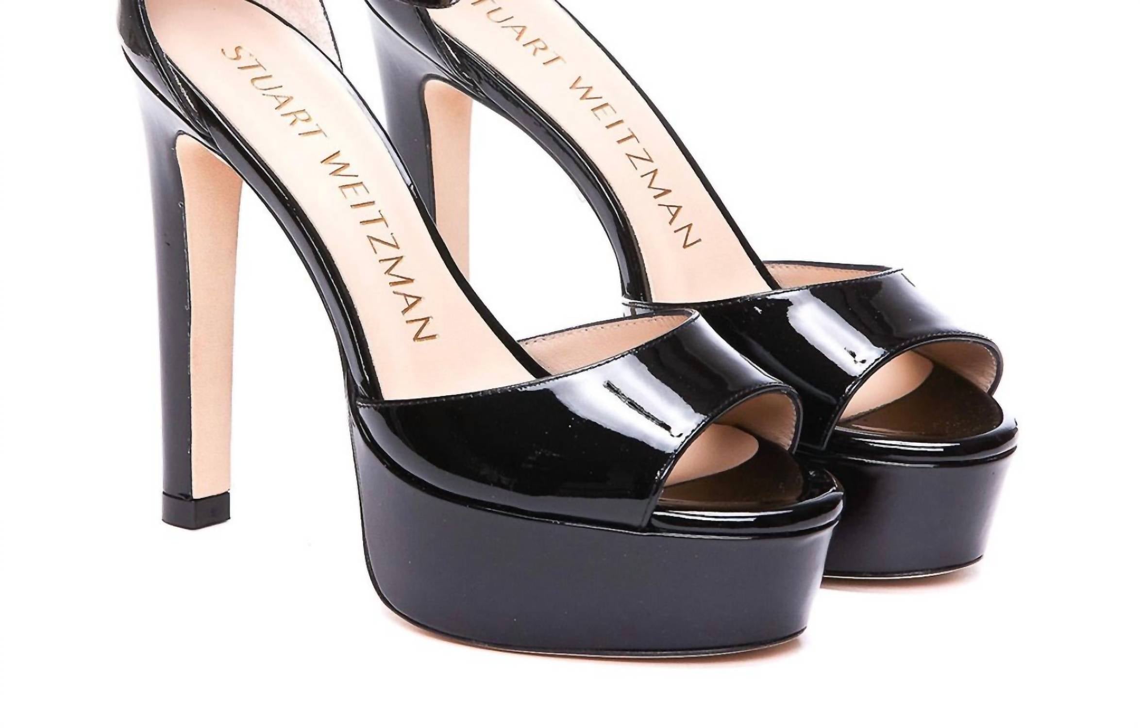 Stuart Weitzman - Women's Disco Nudistcurve Leather Sandals