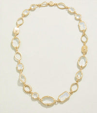 spartina 449 Women's Lagoon Crystal Necklace in gold - women's jewelry