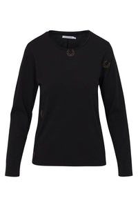 Catherine Gee - Embroidered Horseshoe T-shirt