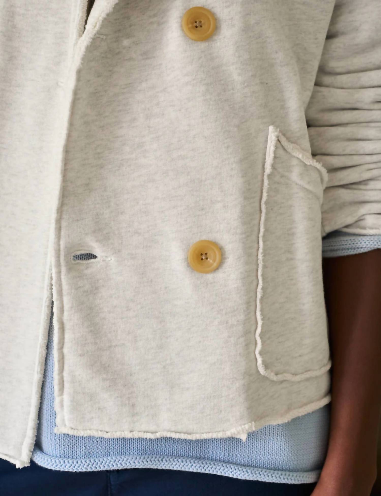 Frank & Eileen - Mini Belfast Crop Fleece Peacoat