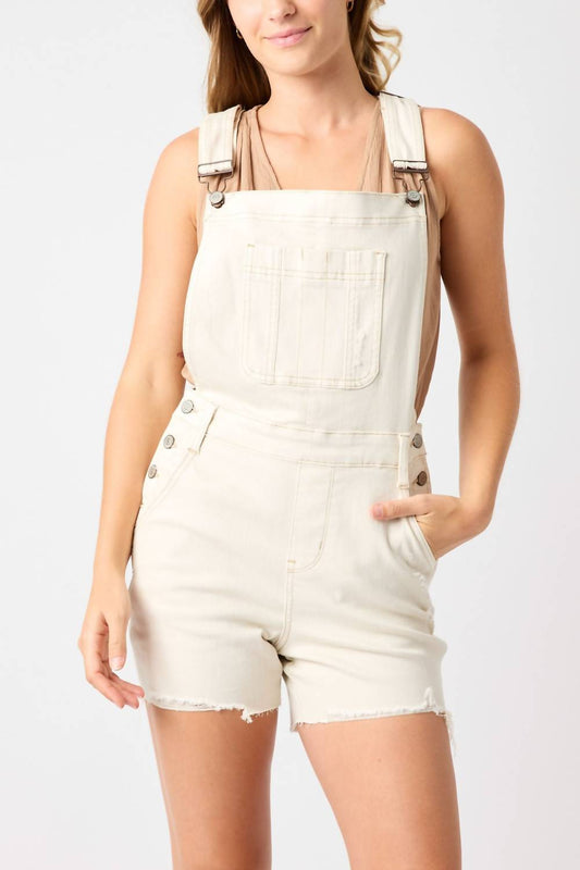 Judy Blue - High Rise Garment Dyed Cutoff Shortalls