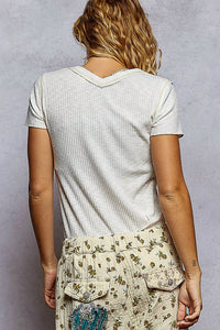 Pol - V-neck Short Sleeve Tee
