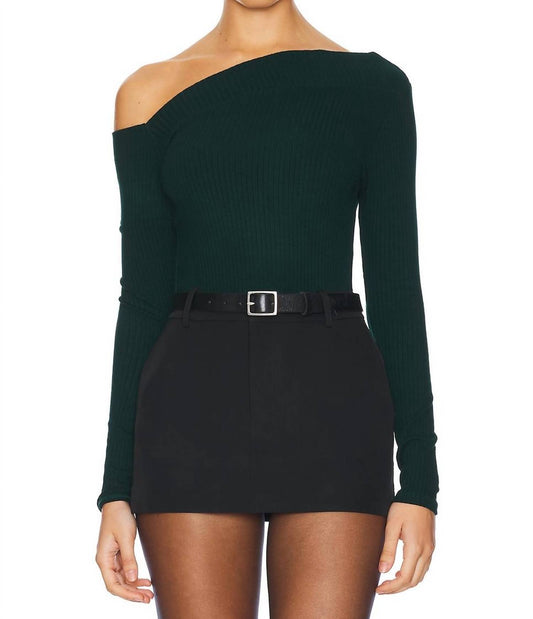 Michael Lauren - Mapels Long Sleeve One Shoulder Top