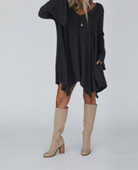 Three Bird Nest - Long Bell Sleeve Tunic Dress