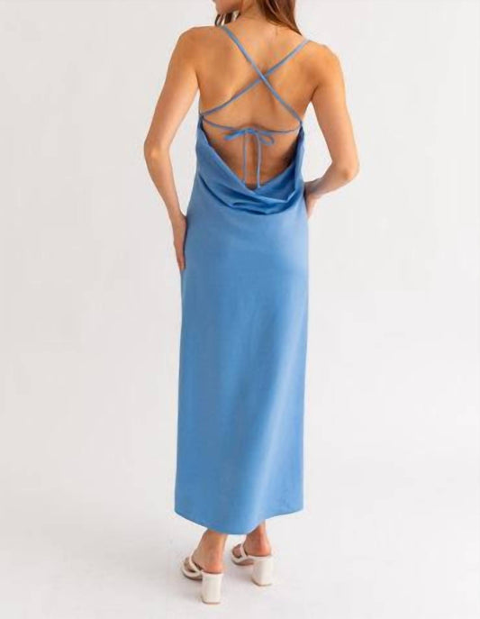 Le Lis - Satin Soirée Maxi Dress