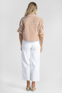 Ag Jeans - Saige Wide-leg Crop Jean