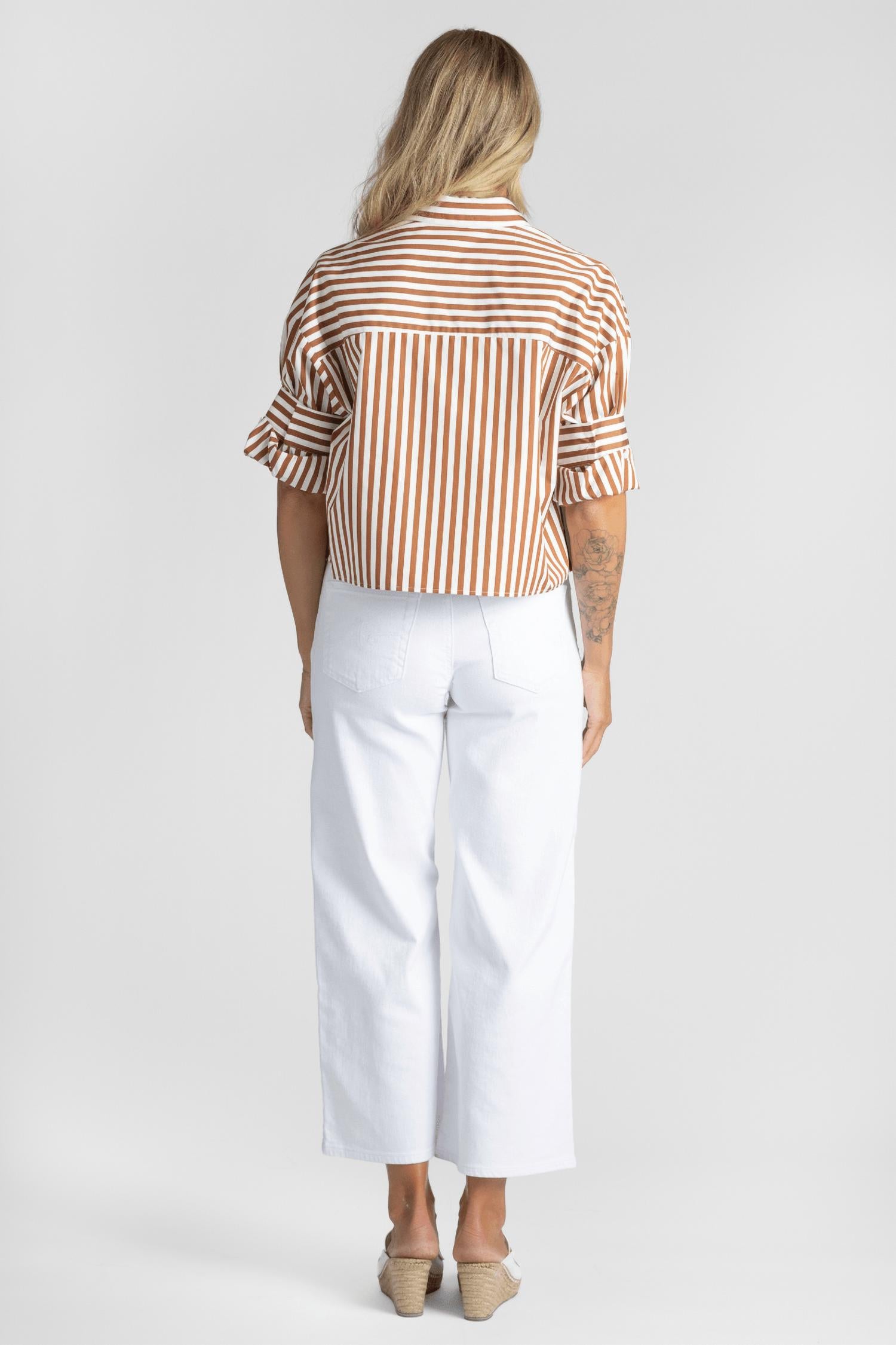 Ag Jeans - Saige Wide-leg Crop Jean