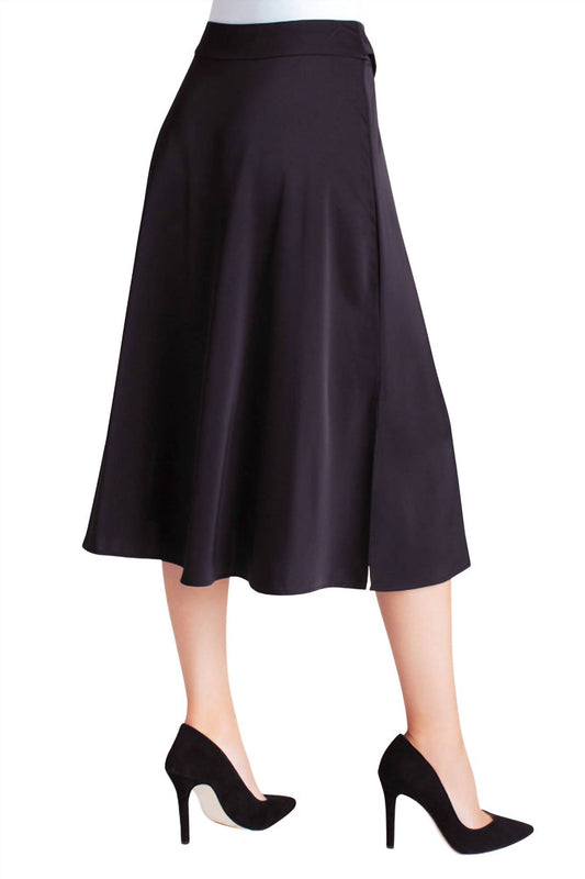 Kensie - Matte Shine Belted Midi Skirt