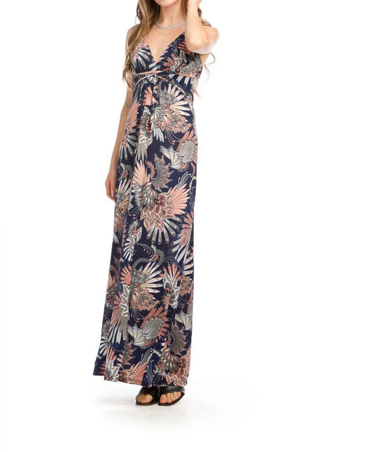 Papillon - Sandra Fan Print Maxi Dress