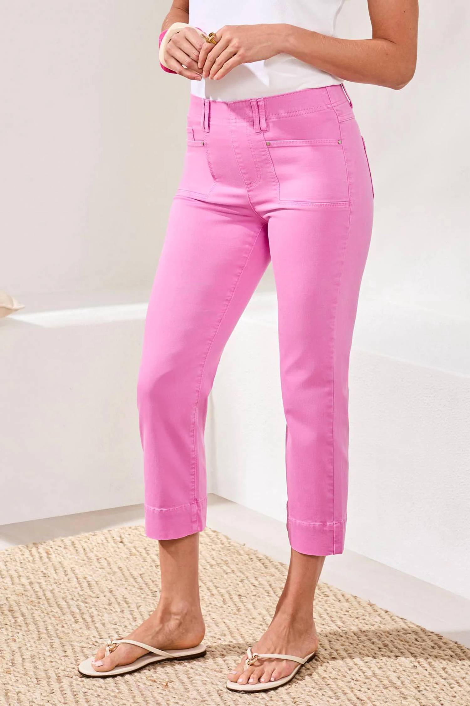 Tribal - modern stretch pull-on kick flare capri