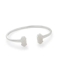 Kendra Scott - Women's Edie Rhodium Iridescent Drusy Cuff Bracelet