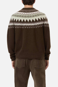 CLOSED Wool Norwegian Sweater in green - men's sweater - alternate view