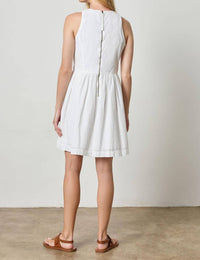 Lilla P - Eyelet High Neck Mini Dress