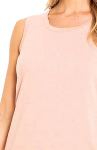 Multiples - Scoopneck Solid Knit Tank Top