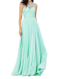 Angela & Alison - Beaded Full-Length Prom Dress