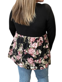 Heimish Usa - Rose Floral Babydoll Top
