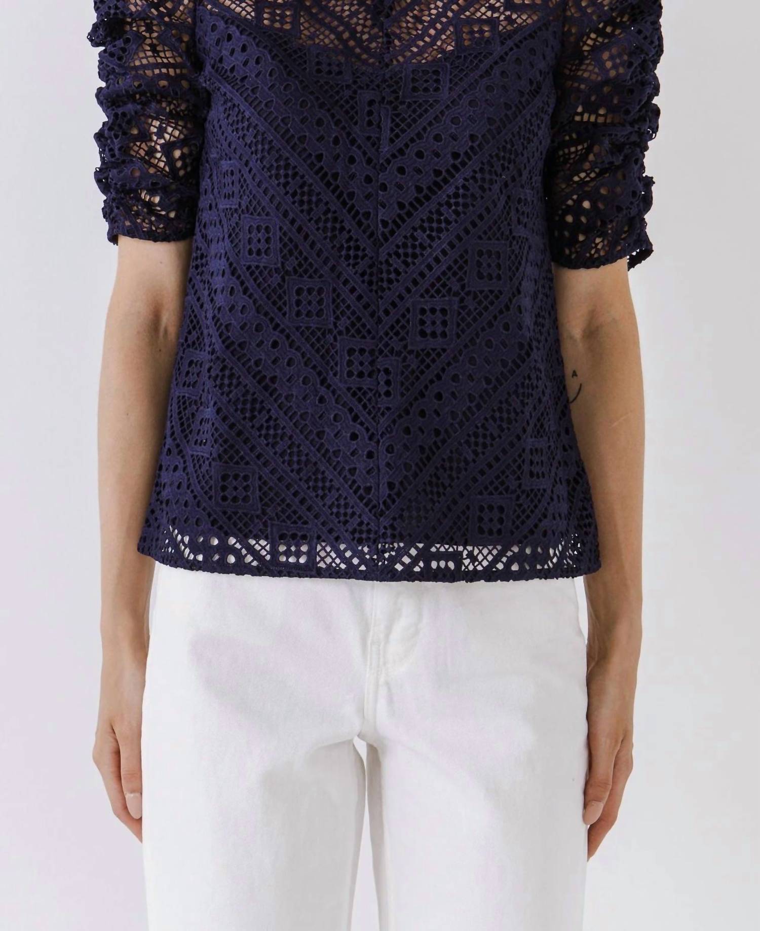 Endless Rose - Lillian Lace Embroidered Top