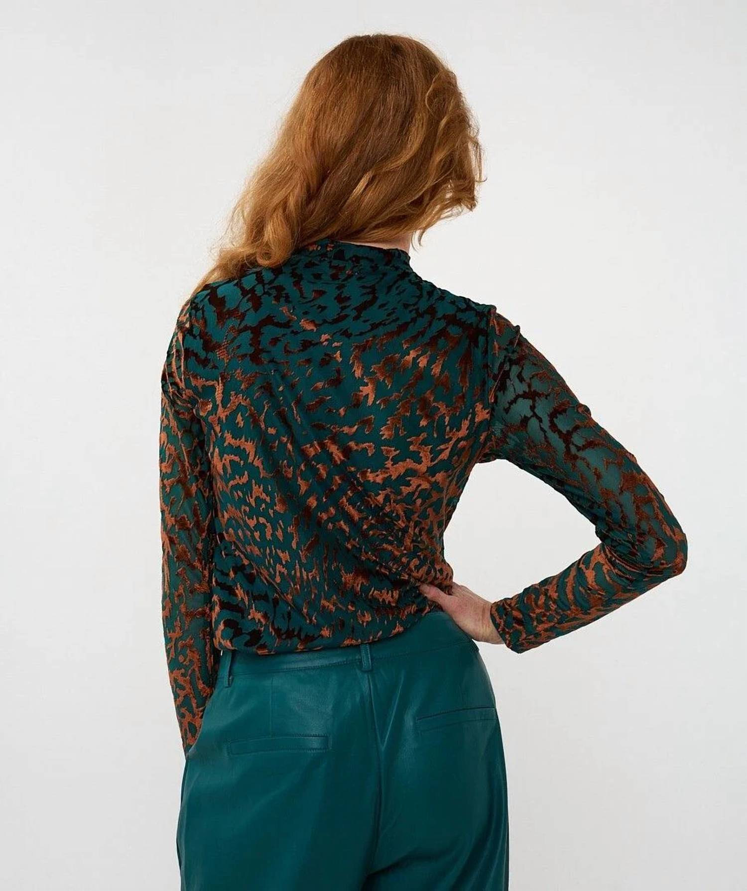 Esqualo - Barrie Burnout Mesh Top
