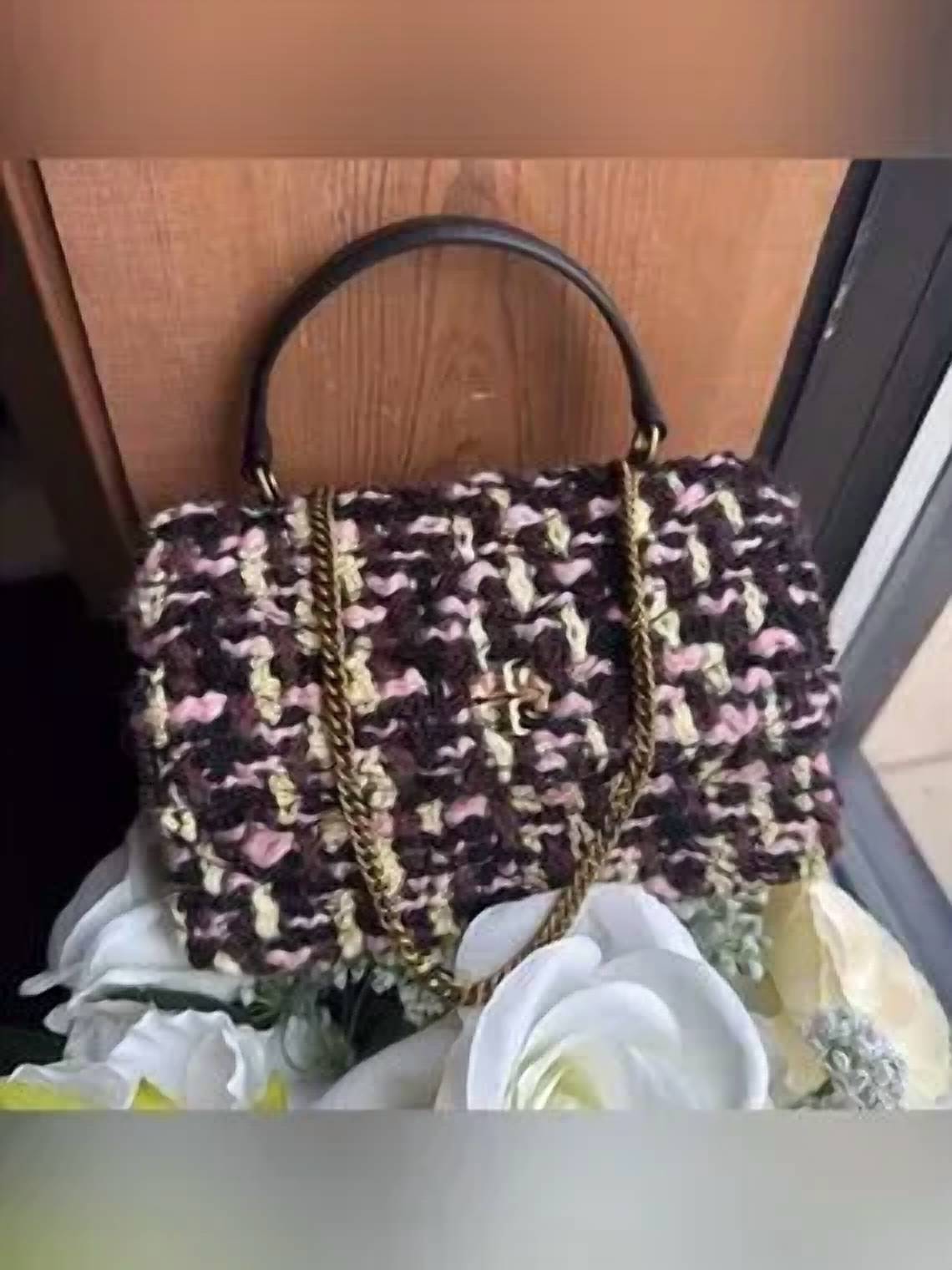 Tory Burch - Kira Tweed Mini Top Mini Bag With Handle Chain