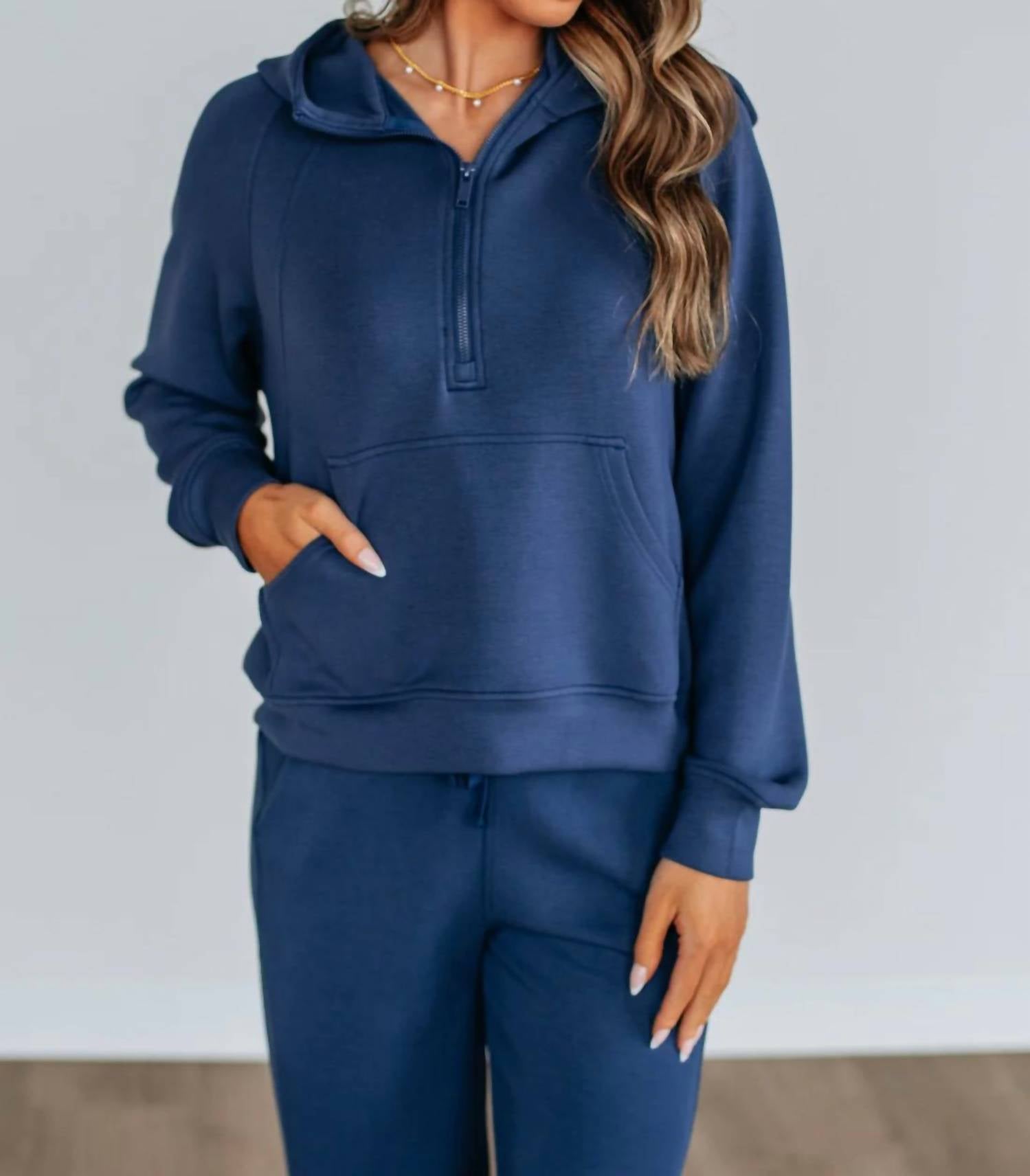 Rae Mode - Hear Me Now Long Sleeve Quarter Zip Hoodie Sweatshirt